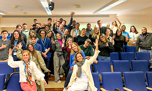 Estudantes alemães e croatas na Universidade Portucalense
